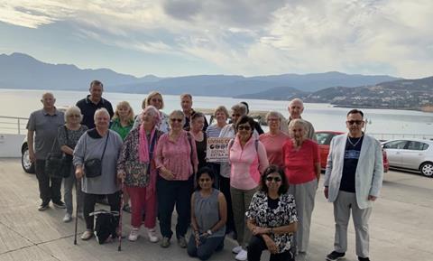 Members of the Thames Valley Tours group on holiday in Crete