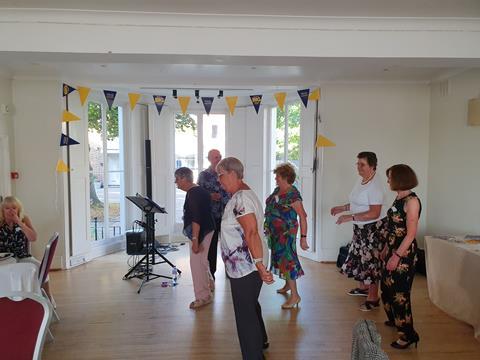 Oddfellows group dancing