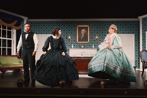 Conrad Ricamora, Cole Escola, Bianca Leigh 8669 in Oh, Mary! - Photo Credit Emilio Madrid