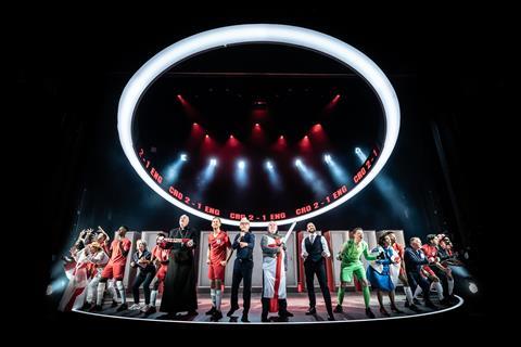 The cast of Dear England in the West End 2023