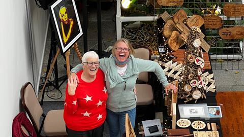 Stall holders display their festive wares at Wherstead Park Christmas Show