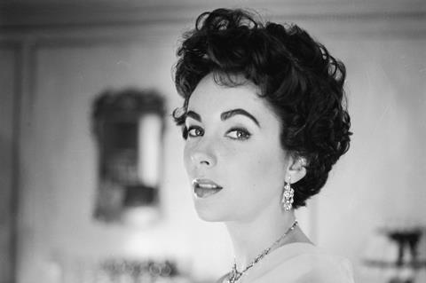 An image of Elizabeth Taylor on display as part of the Cecil Beaton exhibition at the National Portrait Gallery