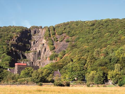 Disused slate mines at Llanberis