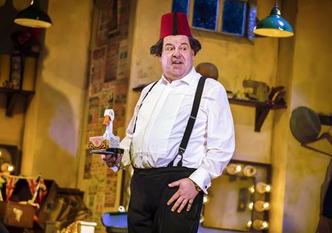 Damian Williams as Tommy Cooper in The Last Laugh.
