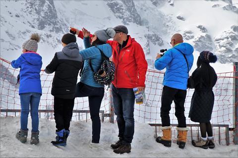 A group sightseeing