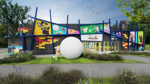 An exterior impression of what the new LEGOLAND Adventure Golf experience will look like