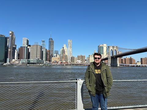 Harry Rogers by Brooklyn Bridge