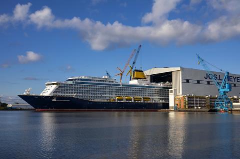 Saga Cruises' Spirit of Discovery enters the water