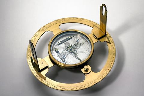 Surveyor’s compass believed to have been used in the Mason Dixon Line survey
