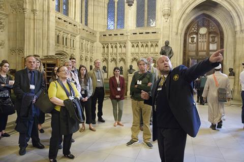 Guided tour at the Houses of Parliament 