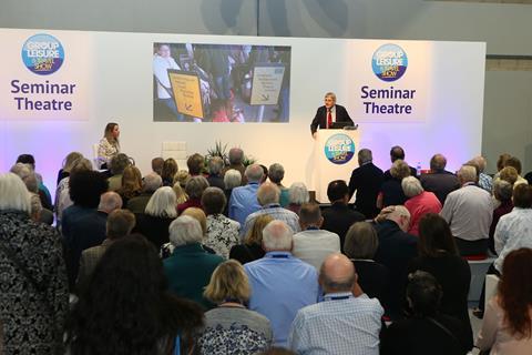 Simon Calder speaking at the Group Leisure & Travel Show 2018