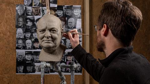 Winston Churchill sculpture for Blenheim Palace exhibition