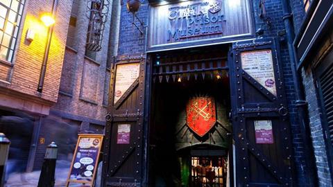 The entrance to London's Clink Prison Museum