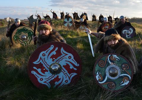 The Vikings ready for battle at Kynren - an epic tale of England