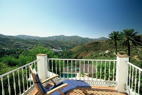 View from room of boutique hotel Finca el Cerrillo in Spain