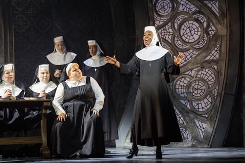 Lizzie Bea and Beverley Knight and Company in Sister Act