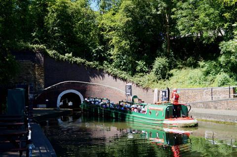 A canal boat trip along Dudley Canal