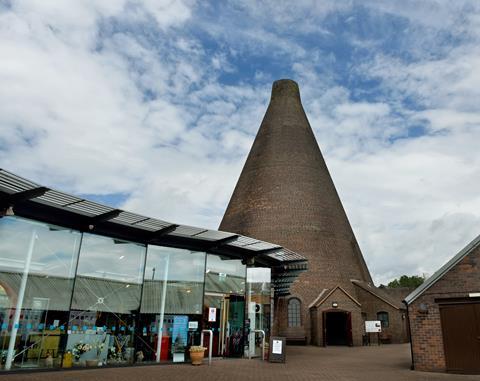 An exterior view of the Red House Glass Cone, Dudley