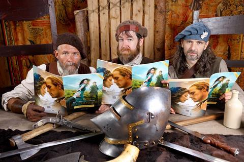 Highlanders for the launch of Outlander Guide