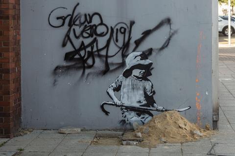Sandcastle Girl by Banksy