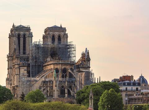 Notre Dame in Paris after the fire