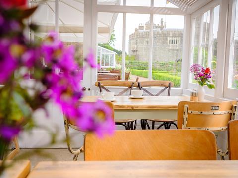 New Glasshouse cafe at Walmer Castle