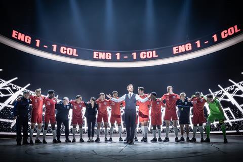 The cast of Dear England (2025) at the National Theatre