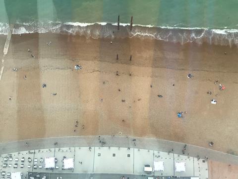 View from the top of i360