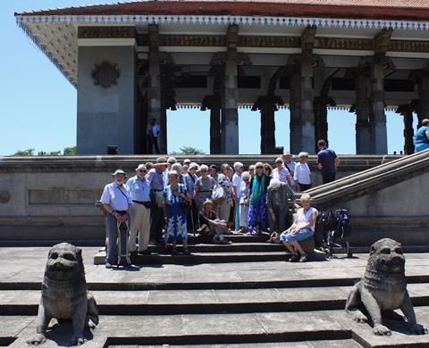 GTO of the Year 2019 finalist Sue Shapland and her group on a Sri Lanka Cruise