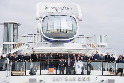 Spectrum of the Seas blessing ceremony