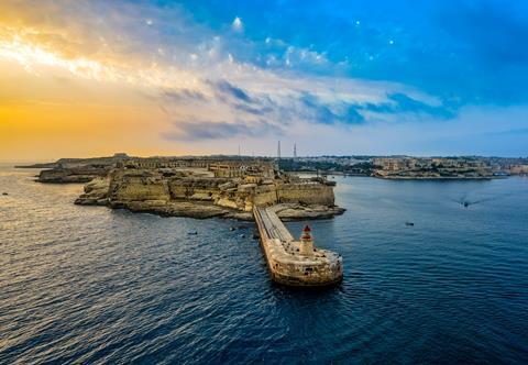Evening coastline in Malta