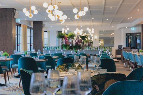 The dining space at the Runnymede on the Thames hotel by Warner Hotels