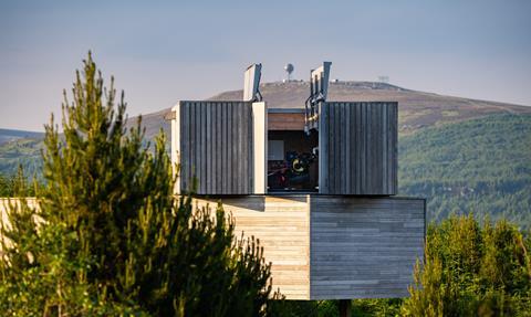 Kielder Observatory telescope turret