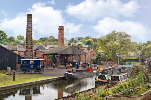 Visitors explore the Black Country Living Museum in Dudley