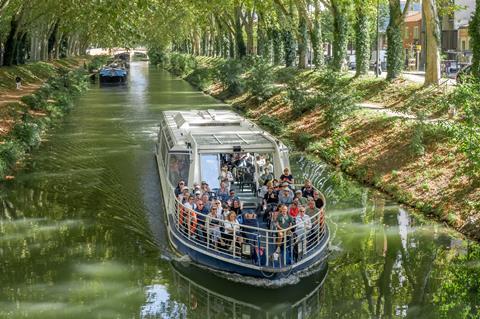 A boat trip on the Canal du Midi, Toulouse, France