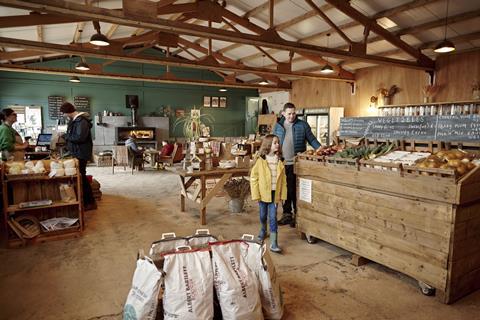 Guests enjoying a visit to Westerton Farm in Scotland