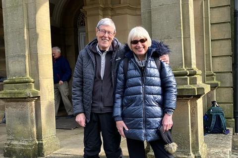 GTO Marian Durbidge and husband Robert on a walking holiday in the Yorkshire Dales.