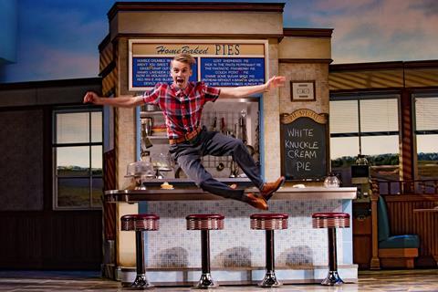 Joe Sugg in Waitress the musical 