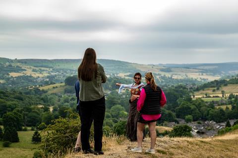 Group tour in the peak district