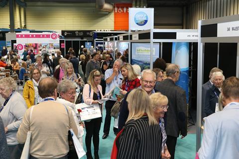 Busy aisles at the Group Leisure & Travel Show 2018