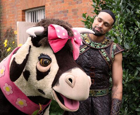 Ashley Banjo plays Jack in Jack and the Beanstalk in Milton Keynes