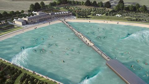 Artist's impression of The Wave attraction in Bristol