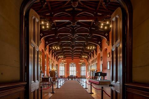 The Great Hall at Raby Castle in County Durham