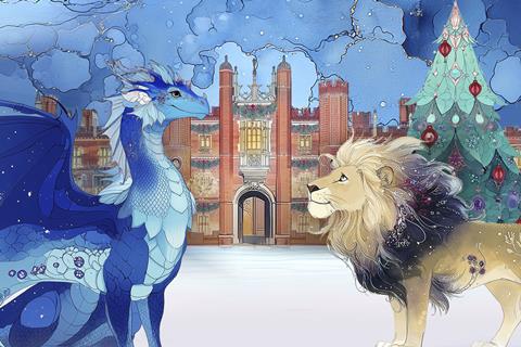 Hampton Court Palace Christmas event poster