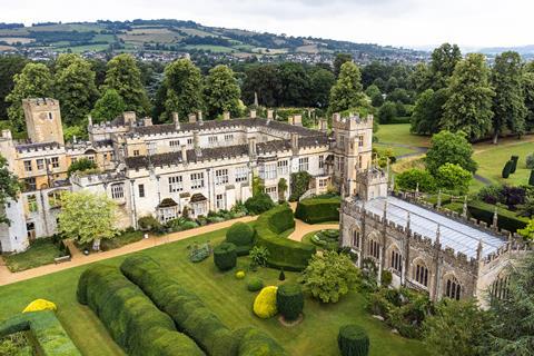 Exterior of Sudeley Castle & Gardens in Gloucestershire
