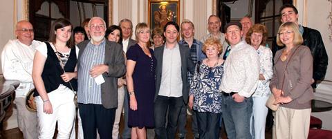 Jim Godsell and Friends with the cast of Betty Blue Eyes in London