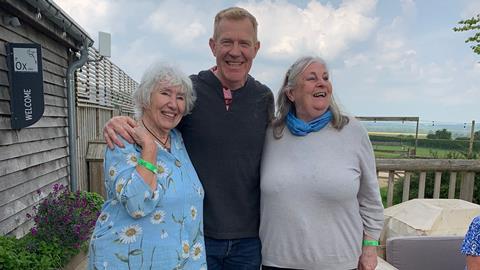 Members of Newton Abbot Travel Club meet Adam Henson at Cotswold Farm Park