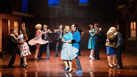 Blood Brothers cast dancing