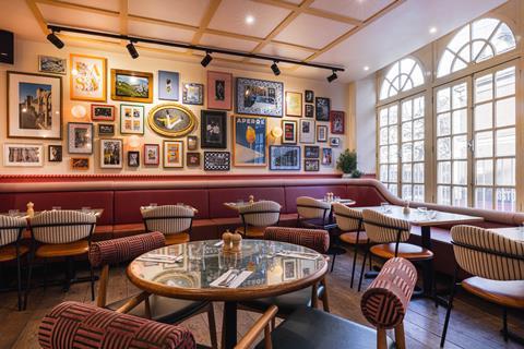 An interior view of Jamie's Italian restaurant in the West End