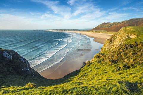 Wales coastline